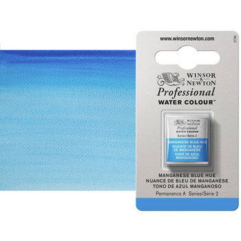 Winsor & Newton Professional Watercolor Half Pan - Manganese Blue Hue