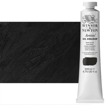 Winsor & Newton Artists' Oil - Mars Black, 200ml Tube