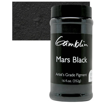 Gamblin Dry Pigment - Mars Black, 352 Grams