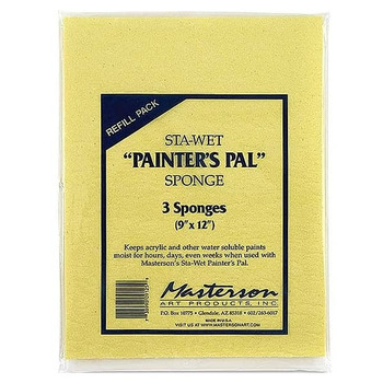 Masterson Sta-Wet Painter's Pal 9x12" Sponge Insert Pack of 3
