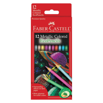 Faber-Castell Metallic EcoPencils Set of 12 - Assorted Colors