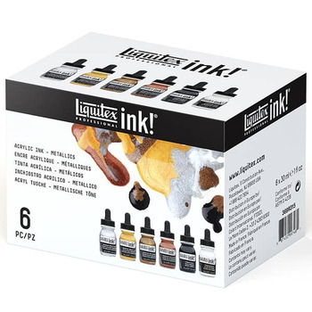 Liquitex Professional Acrylic Ink Metallic Set of 6