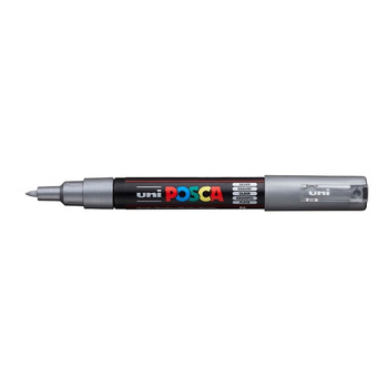 Posca Acrylic Paint Marker 0.7-1 mm X-Fine Tip Metallic Silver