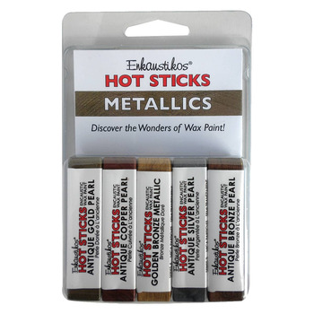 Enkaustikos Hot Sticks Metallic Colors Set of 5 13ml