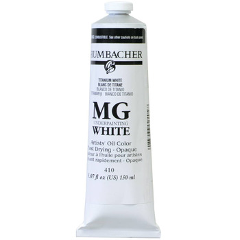Grumbacher Pre-Tested MG Underpainting White, 150 ml Tube