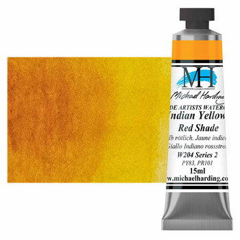 Michael Harding Watercolor - Indian Yellow Red Shade, 15ml Tube