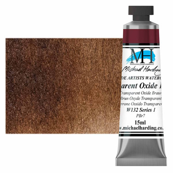 Michael Harding Watercolor - Transparent Oxide Brown, 15ml Tube