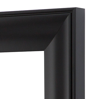 Asbury 2.25" Wood Frame with acrylic glazing and cardboard backing 22"x28" Black
