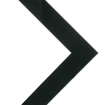 Millbrook Collection: Lisbon Black 1.5" 22"x28" With Acrylic