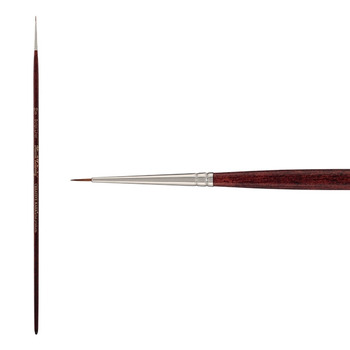 Mimik Kolinsky Synthetic Sable Long Handle Brush, Script Liner Size #10x0
