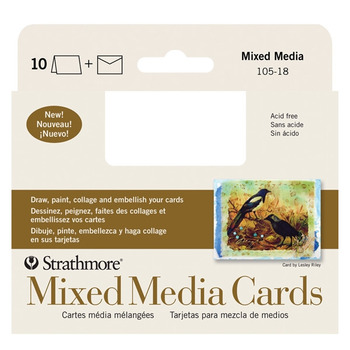 Strathmore Mixed Media Greeting Cards + Envelopes 5x6.8" Set of 10