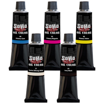 Soho Oil Color - Mixing Colors (Set of 5), 170ml