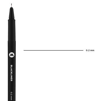 Molotow Blackliner Pen 0.2mm Tip