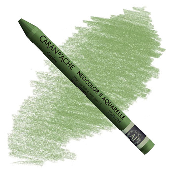 Caran d'Ache Neocolor II Water-Soluble Wax Pastels - Moss Green, No. 225