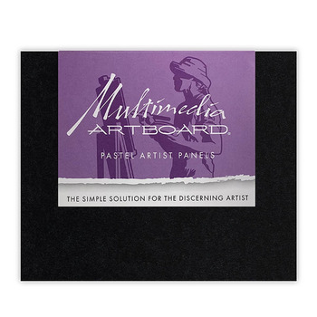 Multimedia Artboard Pastel Panels 8" x 8", Black, Pack of 10