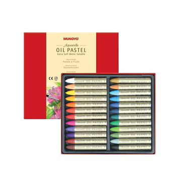 Mungyo Water-Soluble Oil Pastel Set of 24 - Assorted Colors