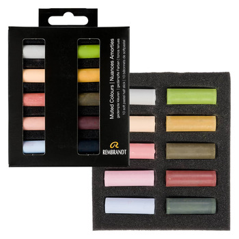 Rembrandt Soft Pastel Half-Stick - Muted Colours (Set of 10)