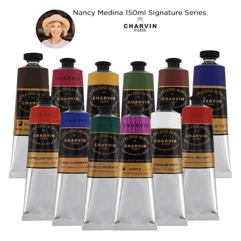 Nancy Medina 150ml Charvin Extra Fine Artists Acrylics Signature Set