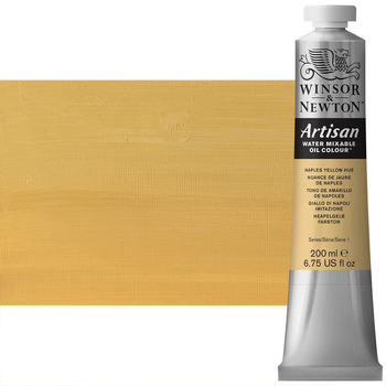 Winsor & Newton Artisan Water Mixable Oil Color - Naples Yellow Hue, 200ml Tube