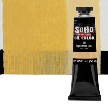 Soho Artist Oil Color Naples Yellow Hue, 50ml Tube