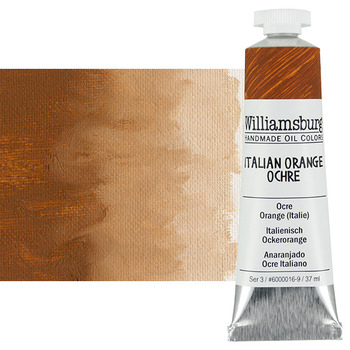 Williamsburg Handmade Oil Paint - Italian Orange Ochre, 37ml