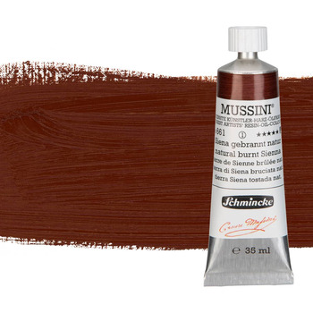 Schmincke Mussini Oil Color 35ml Tube - Natural Burnt Sienna