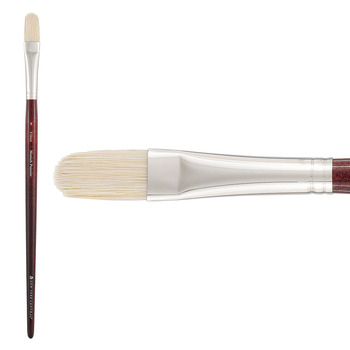 New York Central Munich Premier Bristle Blend Brush, Filbert Size #8
