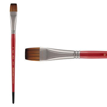Staccato MPM-B Long Handle Synthetic Artist Brush, Bright #12
