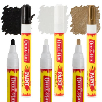 Try-It! Office Mate Medium Point Paint Marker Pack of 3