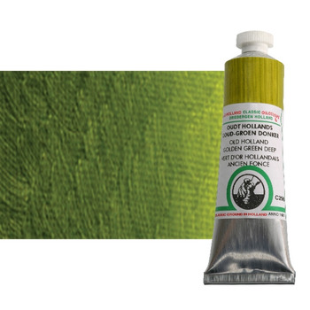 Old Holland Classic Oil Color - Old Holland Golden Green Deep, 40ml Tube