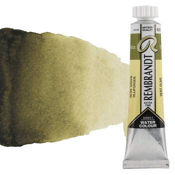 Rembrandt Artists' Watercolor, Olive Green 20ml Tube