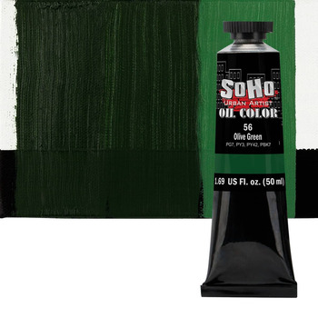Soho Artist Oil Color Olive Green, 50ml Tube
