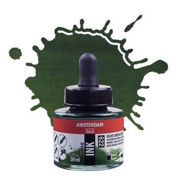 Amsterdam Acrylic Ink - Olive Green Deep, 30ml