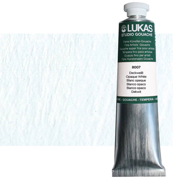 LUKAS Designer's Artist Gouache - Opaque White, 75ml Tube