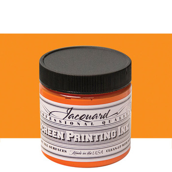 Jacquard Screen Printing Ink 4 oz Jar - Orange