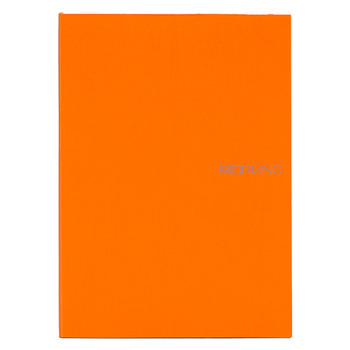 Fabriano EcoQua Notebook 5.8 x 8.3" Dot Grid Glue-Bound Orange