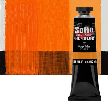 Soho Artist Oil Color Orange Yellow, 50ml Tube