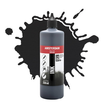 Amsterdam Acrylic Ink - Oxide Black, 250ml