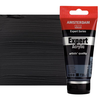 Amsterdam Expert Acrylic, Oxide Black 75ml Tube