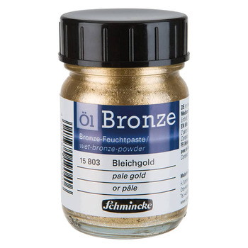Schmincke Oil Bronze Powder - Pale Gold, 50ml