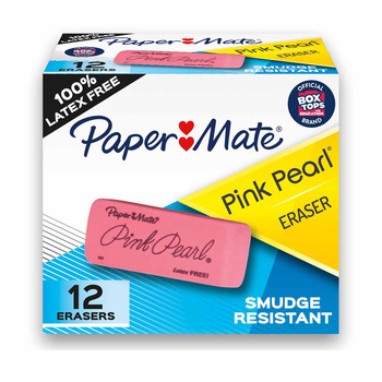 Paper Mate Pink Pearl 101 Large Eraser (Box of 12)