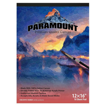 Paramount 12x16" Cotton Canvas Pad, 10 Sheets