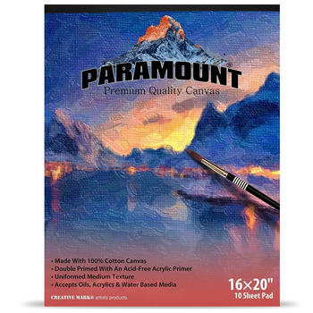 Paramount 16x20" Cotton Canvas Pad, 10 Sheets