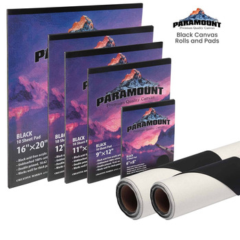 Paramount Black Canvas Pads and Rolls