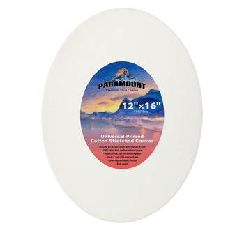 Paramount Primed Cotton Canvas, Oval 12" x 16"