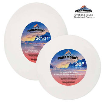 Paramount Oval and Round Stretched Canvas