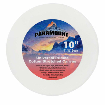 Paramount Primed Cotton Canvas, Round 10"