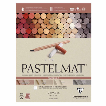 Pastelmat Pad Palette No. 7 - Assorted Colors, 18x24cm (12-Sheets)