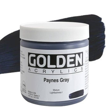 GOLDEN Heavy Body Acrylics - Payne's Grey, 16oz Jar