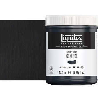 Liquitex Heavy Body Acrylic - Paynes Gray, 16oz Jar
